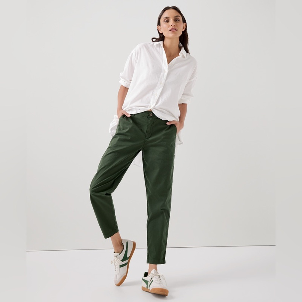 Boulevard Brushed Twill Chino Moonrain View Green